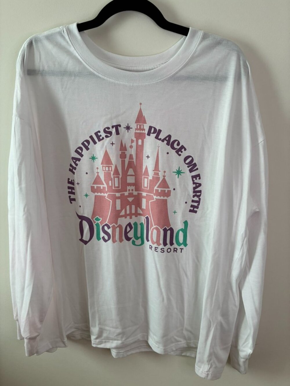 Disneyland Resort "Happiest Place on Earth" Long Sleeve Tee 1X NWT